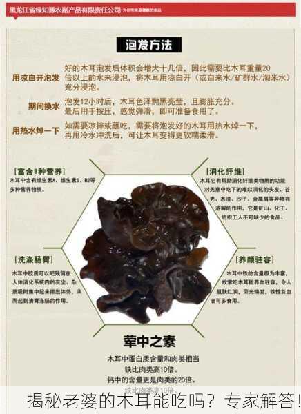 揭秘老婆的木耳能吃吗？专家解答！