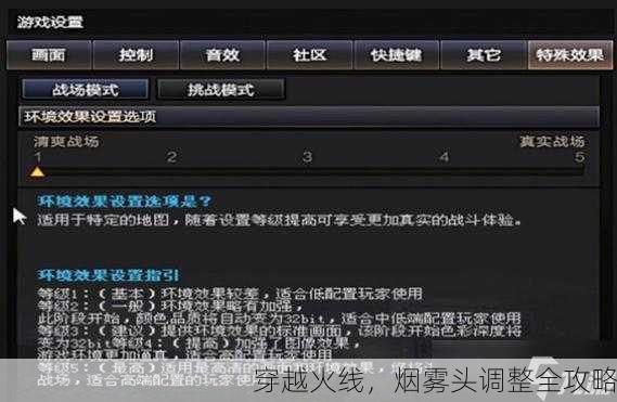 穿越火线，烟雾头调整全攻略