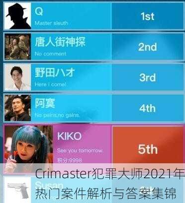 Crimaster犯罪大师2021年热门案件解析与答案集锦