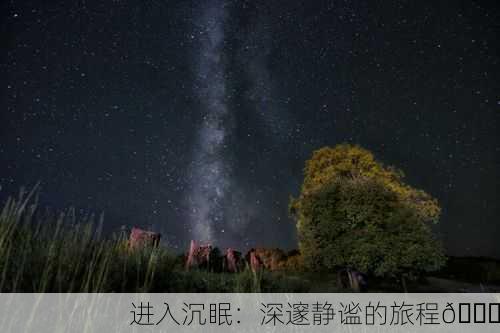 进入沉眠：深邃静谧的旅程🌌