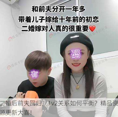 二婚后前夫回归，1v2关系如何平衡？精品资源更新大喜！
