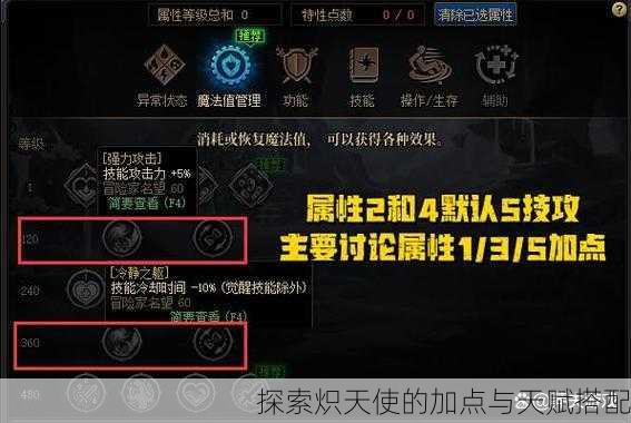 探索炽天使的加点与天赋搭配