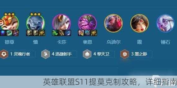 英雄联盟S11提莫克制攻略，详细指南