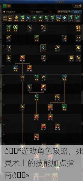 🎮游戏角色攻略，死灵术士的技能加点指南👻