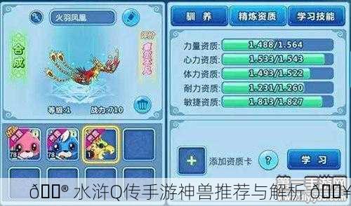 🎮 水浒Q传手游神兽推荐与解析 🔥