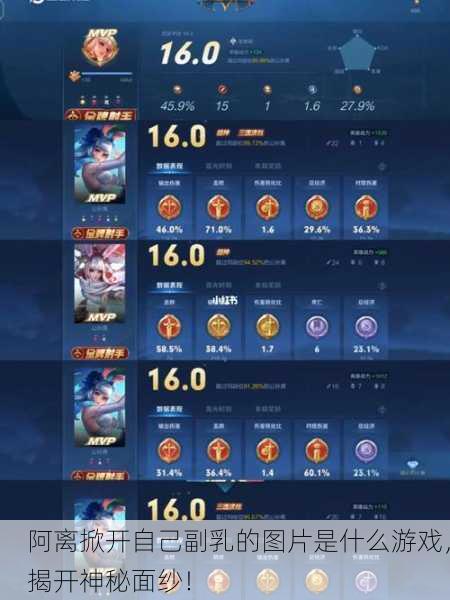 阿离掀开自己副乳的图片是什么游戏，揭开神秘面纱！