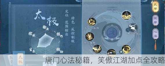 唐门心法秘籍，笑傲江湖加点全攻略
