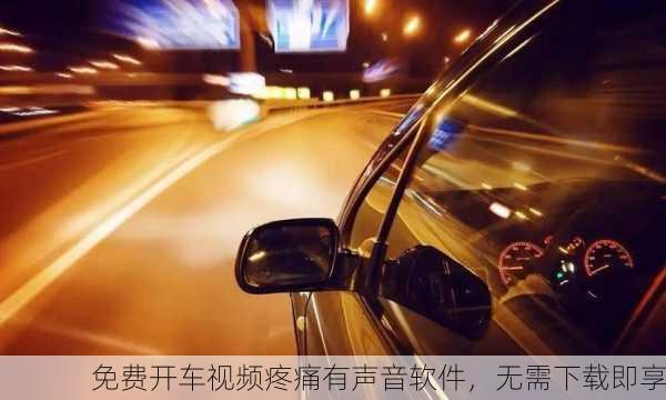 免费开车视频疼痛有声音软件，无需下载即享