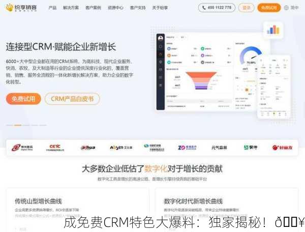 成免费CRM特色大爆料：独家揭秘！🔥