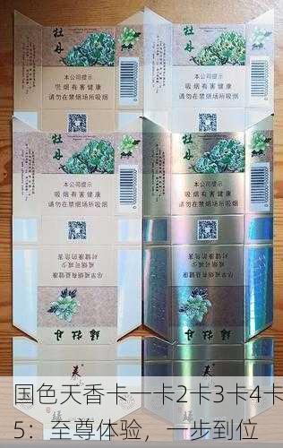 国色天香卡一卡2卡3卡4卡5：至尊体验，一步到位