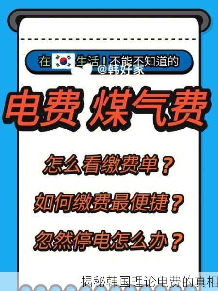 揭秘韩国理论电费的真相