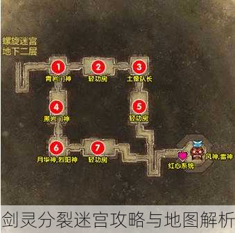 剑灵分裂迷宫攻略与地图解析