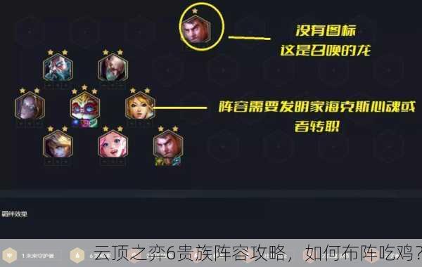 云顶之弈6贵族阵容攻略，如何布阵吃鸡？