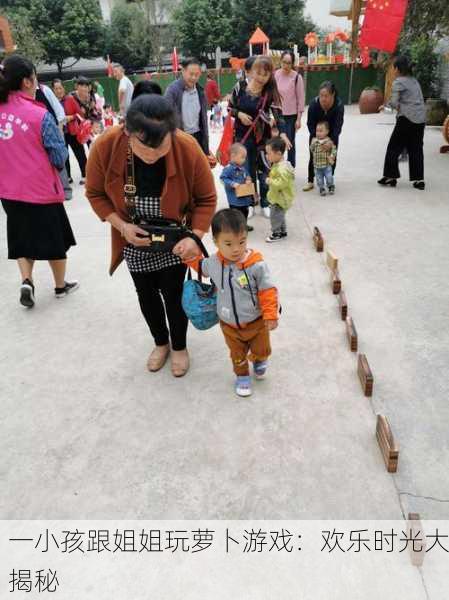 一小孩跟姐姐玩萝卜游戏：欢乐时光大揭秘