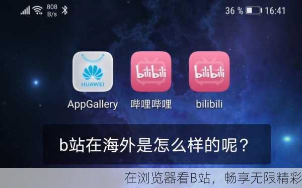 在浏览器看B站，畅享无限精彩