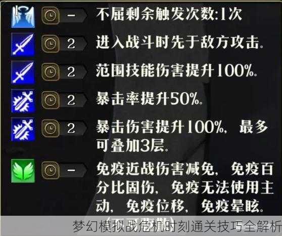 梦幻模拟战危机时刻通关技巧全解析