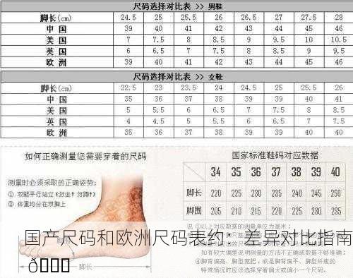 国产尺码和欧洲尺码表约：差异对比指南 🌍