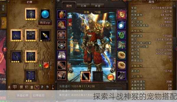 探索斗战神猴的宠物搭配