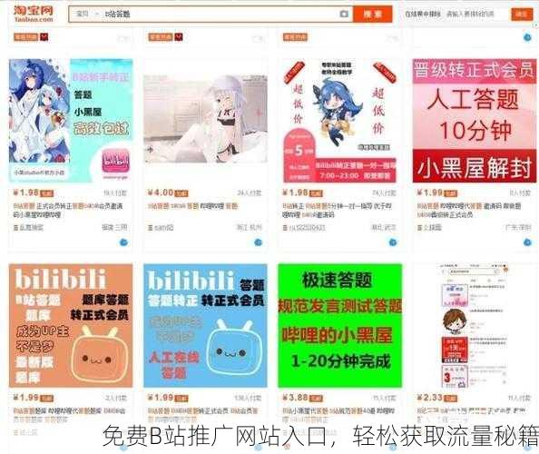 免费B站推广网站入口，轻松获取流量秘籍