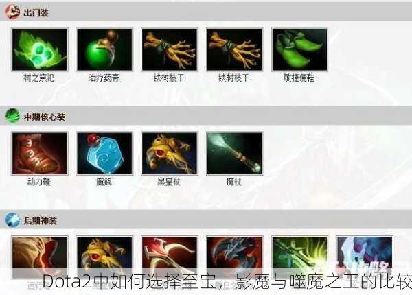 Dota2中如何选择至宝，影魔与噬魔之王的比较