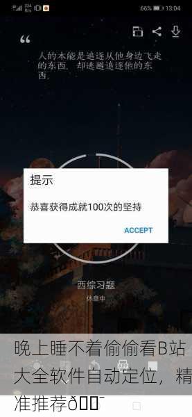 晚上睡不着偷偷看B站大全软件自动定位，精准推荐🎯