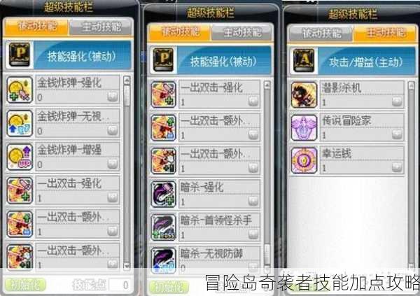 冒险岛奇袭者技能加点攻略