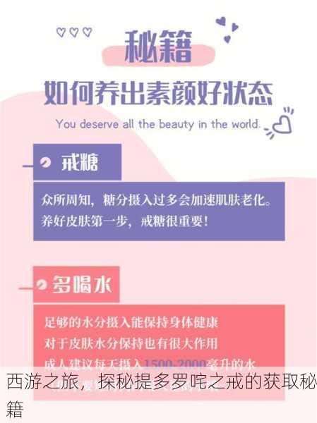 西游之旅，探秘提多罗咤之戒的获取秘籍