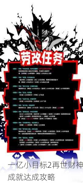 一亿小目标2再世财神成就达成攻略