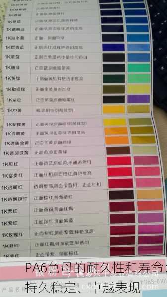 PA6色母的耐久性和寿命：持久稳定、卓越表现
