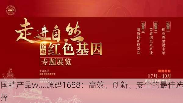 国精产品w灬源码1688：高效、创新、安全的最佳选择