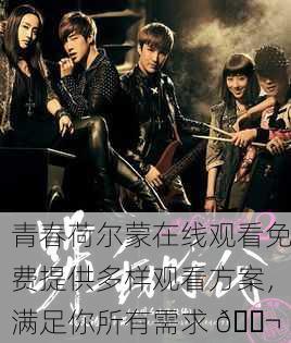 青春荷尔蒙在线观看免费提供多样观看方案，满足你所有需求 🎬