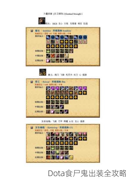 Dota食尸鬼出装全攻略