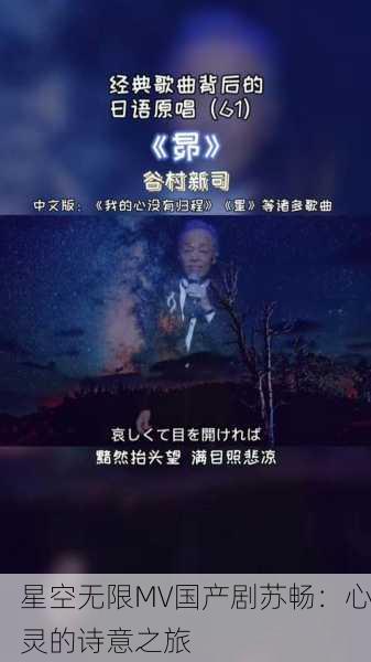 星空无限MV国产剧苏畅：心灵的诗意之旅