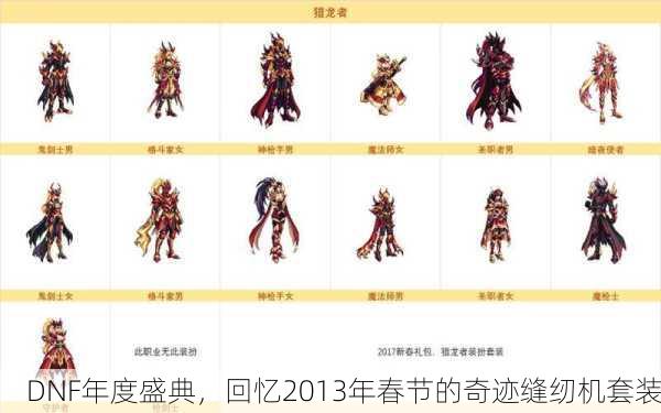 DNF年度盛典，回忆2013年春节的奇迹缝纫机套装