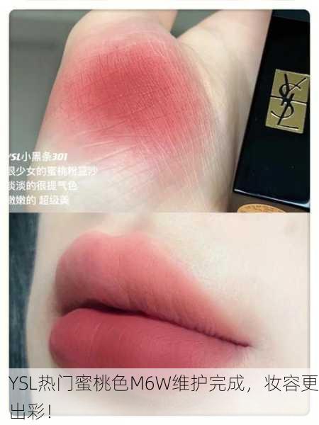 YSL热门蜜桃色M6W维护完成，妆容更出彩！