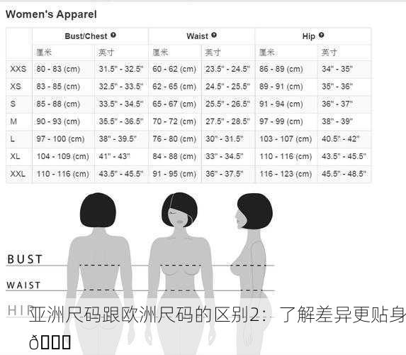 亚洲尺码跟欧洲尺码的区别2：了解差异更贴身👗