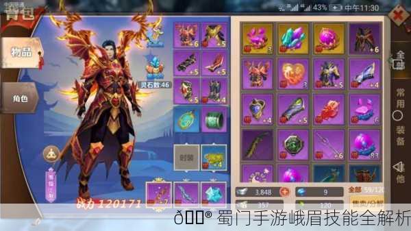 🎮 蜀门手游峨眉技能全解析