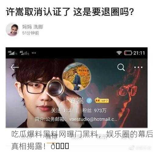 吃瓜爆料黑料网曝门黑料，娱乐圈的幕后真相揭露！🍉