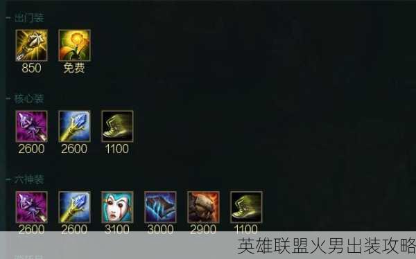 英雄联盟火男出装攻略
