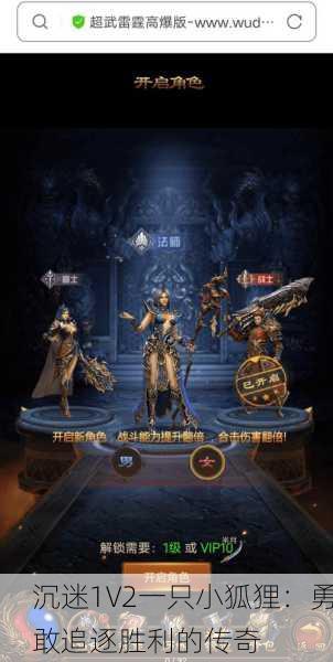 沉迷1V2一只小狐狸：勇敢追逐胜利的传奇