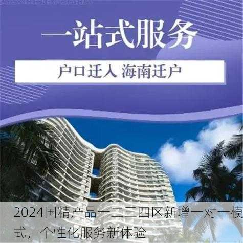 2024国精产品一二三四区新增一对一模式，个性化服务新体验