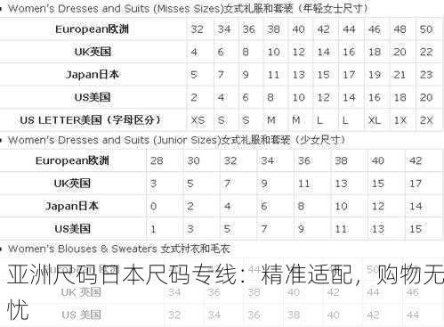 亚洲尺码日本尺码专线：精准适配，购物无忧