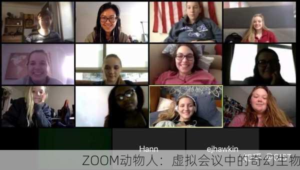 ZOOM动物人：虚拟会议中的奇幻生物