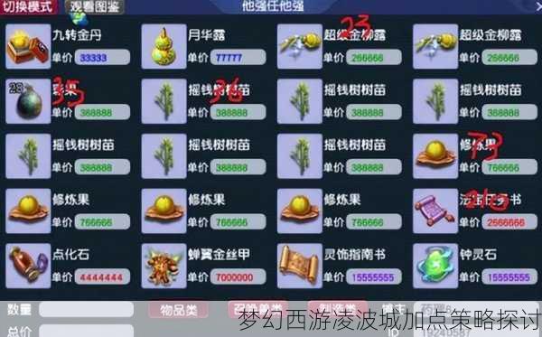 梦幻西游凌波城加点策略探讨