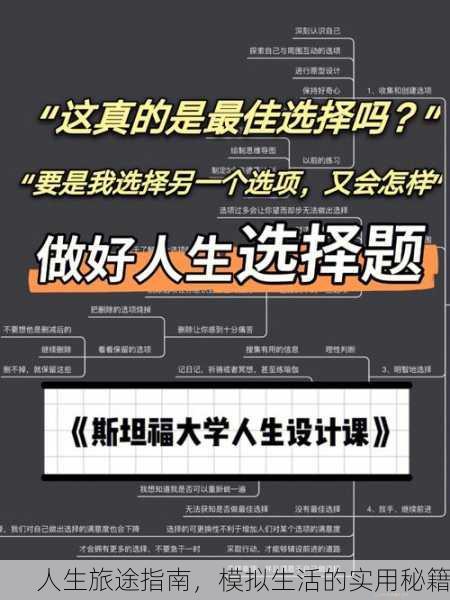 人生旅途指南，模拟生活的实用秘籍