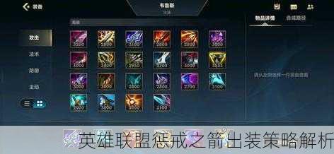 英雄联盟惩戒之箭出装策略解析