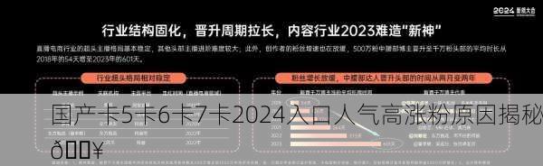 国产卡5卡6卡7卡2024入口人气高涨粉原因揭秘🔥