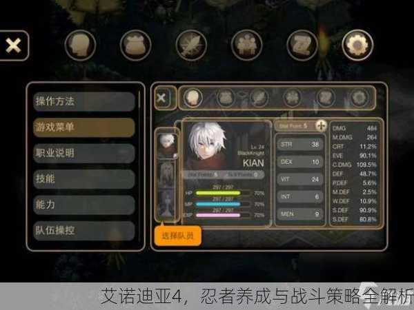 艾诺迪亚4，忍者养成与战斗策略全解析