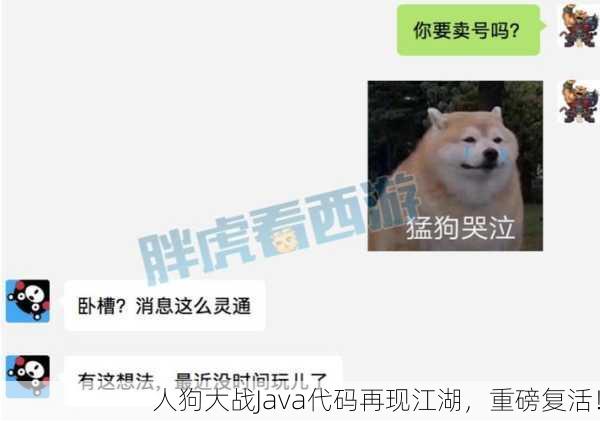 人狗大战Java代码再现江湖，重磅复活！
