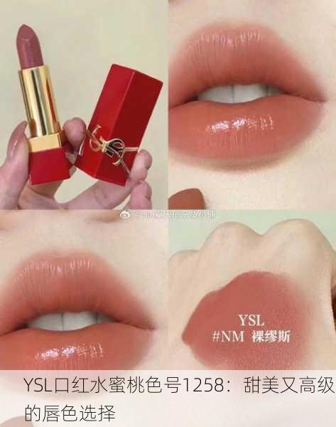 YSL口红水蜜桃色号1258：甜美又高级的唇色选择